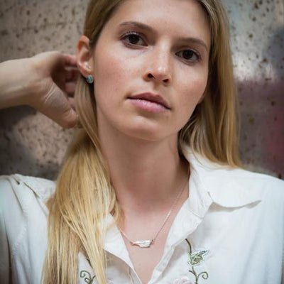 rowing girl necklace